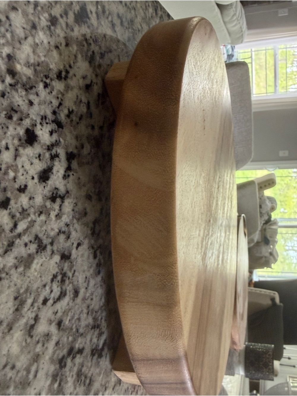 Hearth & Hand Wooden Round Serving Board in Light Brown